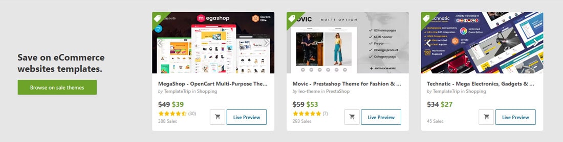 قالب های فروشگاهی در تم فارست