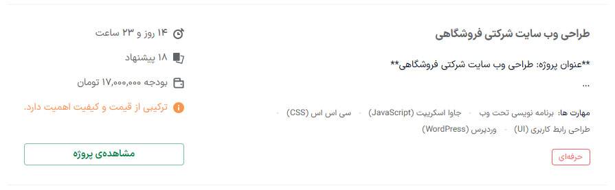 پروژه‌های پونیشا