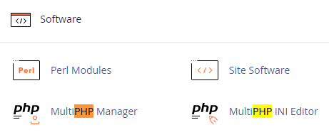 بخش تغییر php از cpanel