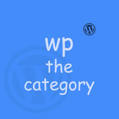 آموزش تابع the_category در وردپرس