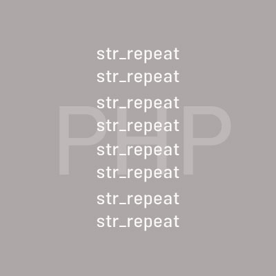 آموزش تابع str_repeat در php