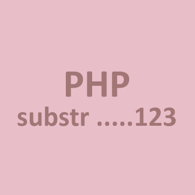 آموزش تابع substr در php