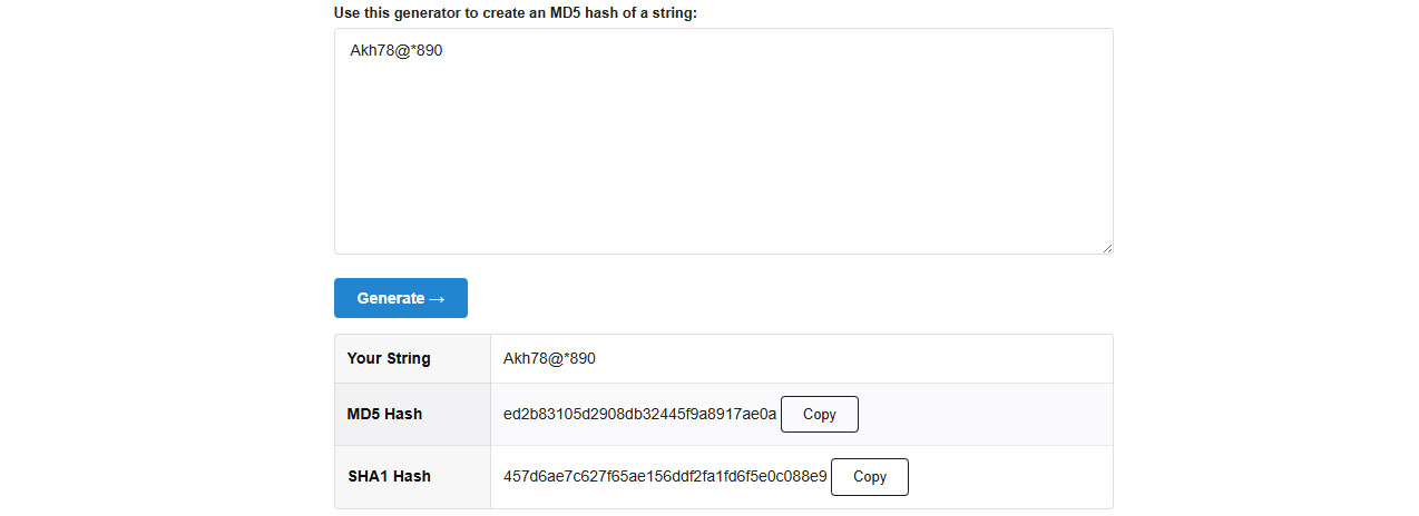 هش کردن پسورد